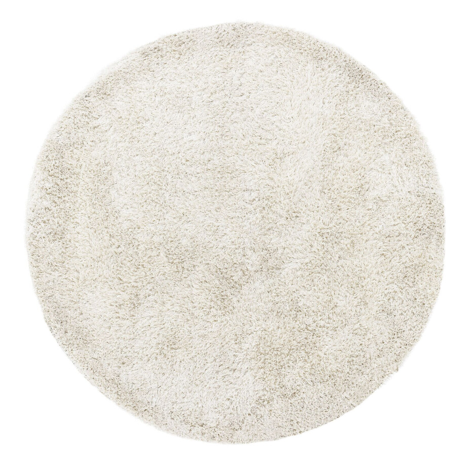 MUST Living Rond Vloerkleed 'Crown' 200cm, kleur Ivory MUST Living Rond Vloerkleed 'Crown' 200cm, kleur Ivory afbeelding 1