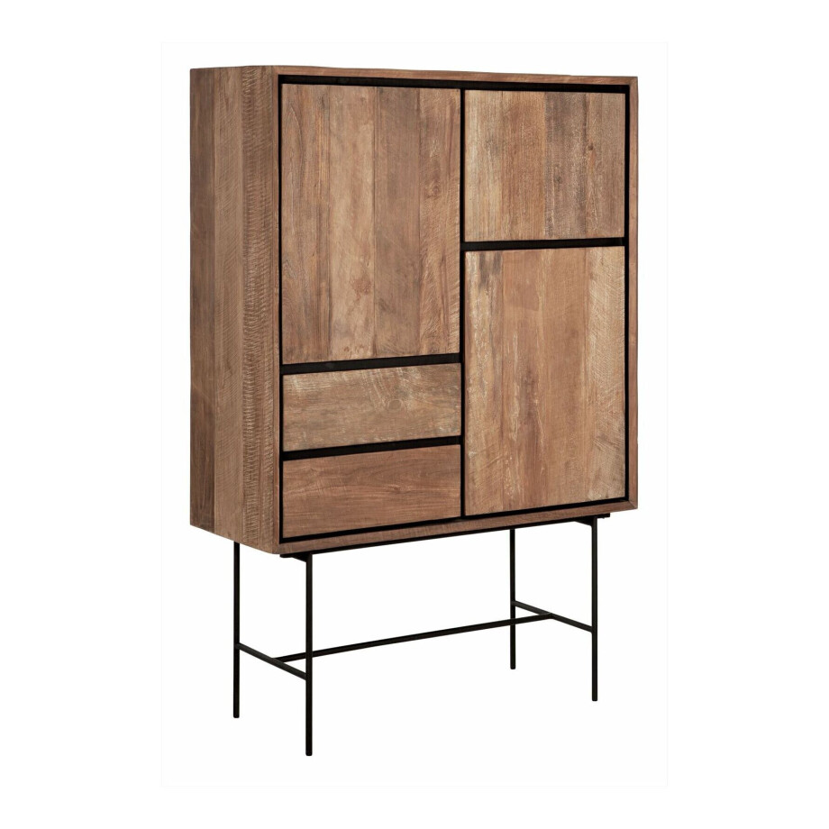 DTP Home Opbergkast 'Metropole' Teakhout, 150 x 100cm DTP Home Opbergkast 'Metropole' Teakhout, 150 x 100cm afbeelding 1