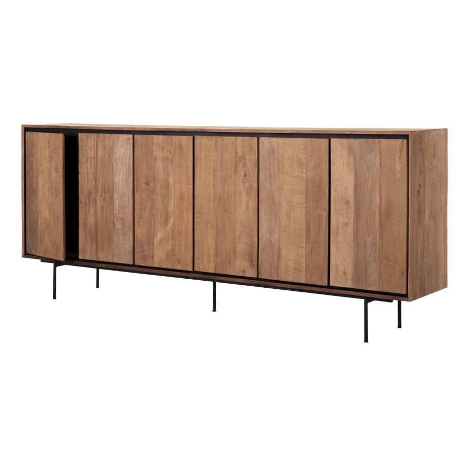 DTP Home Dressoir 'Metropole' Teakhout, 220cm DTP Home Dressoir 'Metropole' Teakhout, 220cm afbeelding