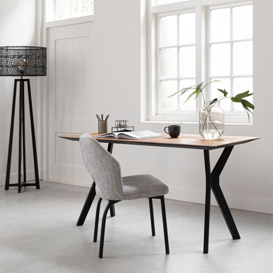 DTP Home Bureau 'Metropole' Teakhout, 150 x 60cm afbeelding 1