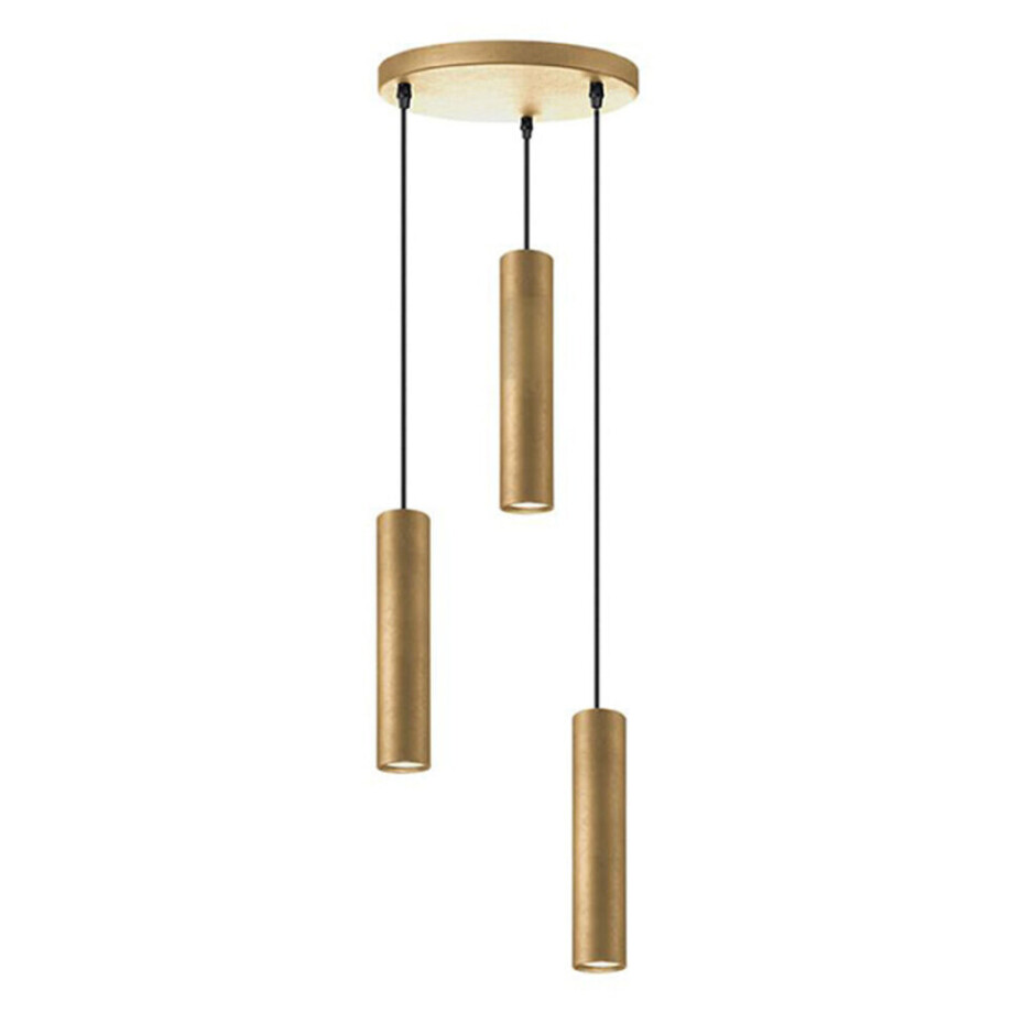 LABEL51 Hanglamp 'Ferroli' 3-lamps, kleur Antiek Goud afbeelding 1