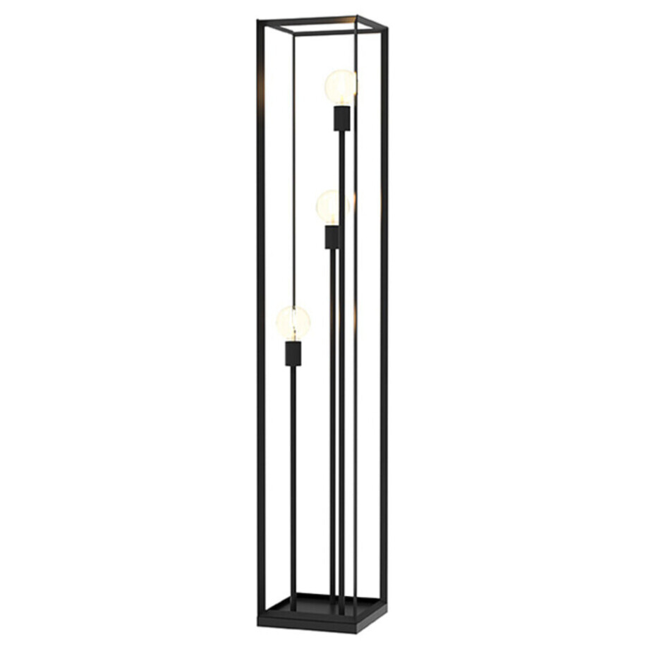 LABEL51 Vloerlamp 'Tetto' 3-lamps, kleur Zwart afbeelding 1