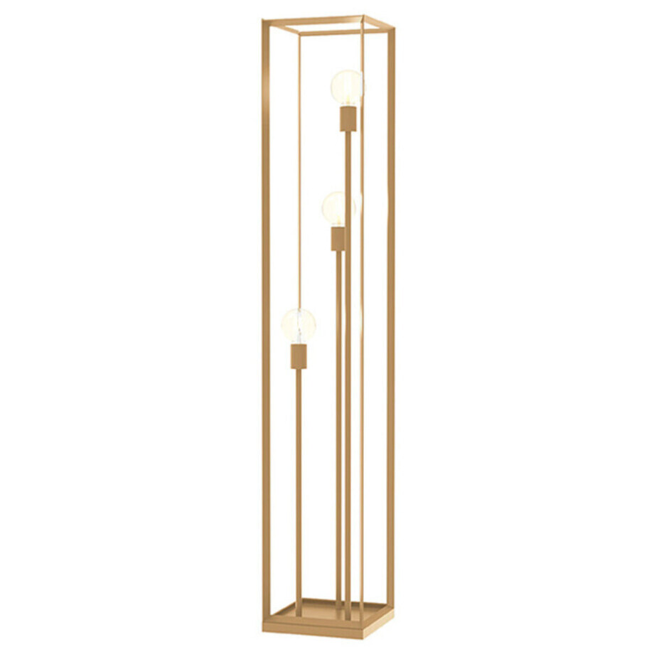 LABEL51 Vloerlamp 'Tetto' 3-lamps, kleur Antiek Goud afbeelding 1