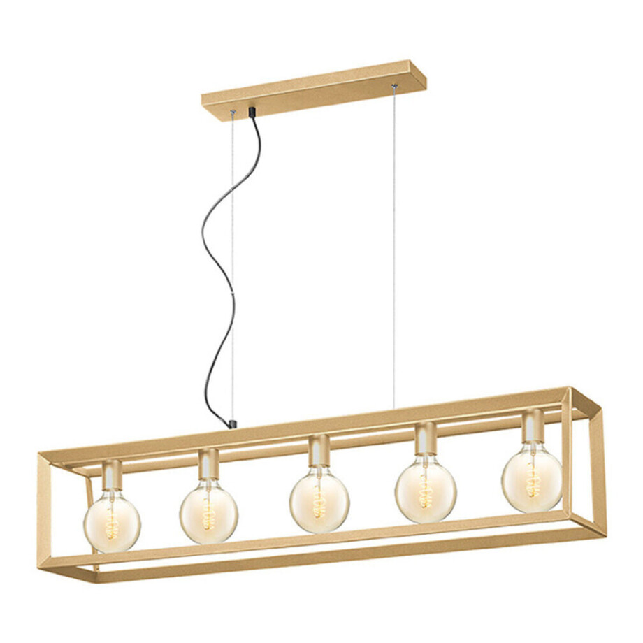 LABEL51 Hanglamp 'Tetto' 5-lamps, kleur Antiek Goud afbeelding 1