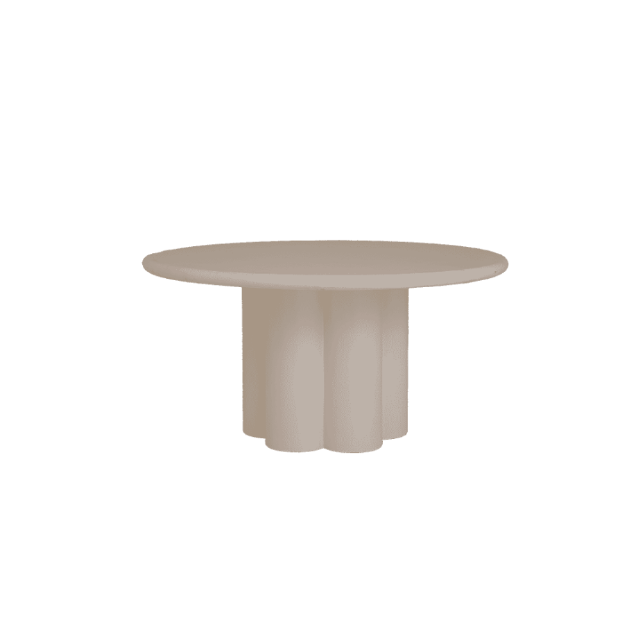 Tower Living Ronde Eettafel 'Melzo' 150cm, kleur Beige afbeelding 1
