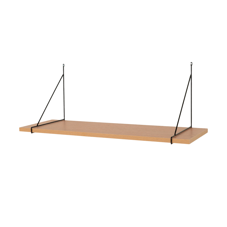 Mick houten wandplank naturel - 80 x 29 cm afbeelding 1