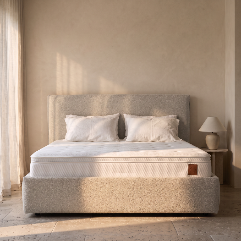 2-Persoons Boxspring Modena Essential - Beige - Beige 180x200 Cm - - Inclusief Topper - Dekbed-Discounter.nl afbeelding 
