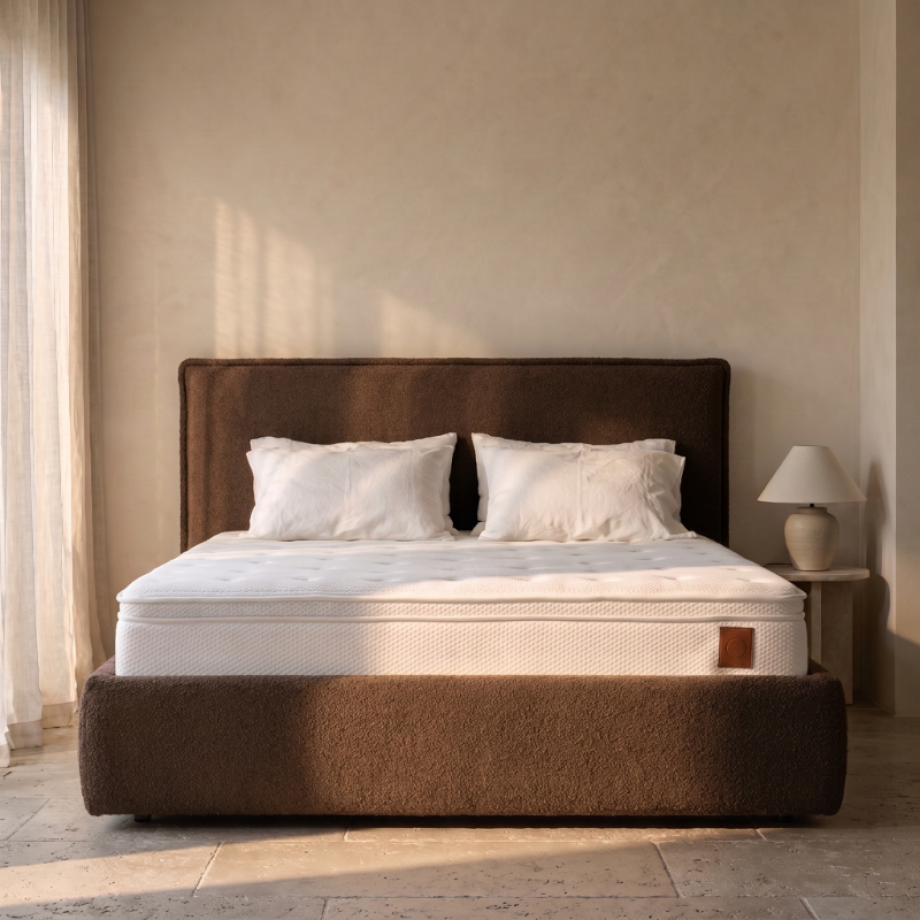 2-Persoons Boxspring Met Opbergruimte Modena - Bruin - Beige 140x200 Cm - - Inclusief Topper - Dekbed-Discounter.nl afbeelding 