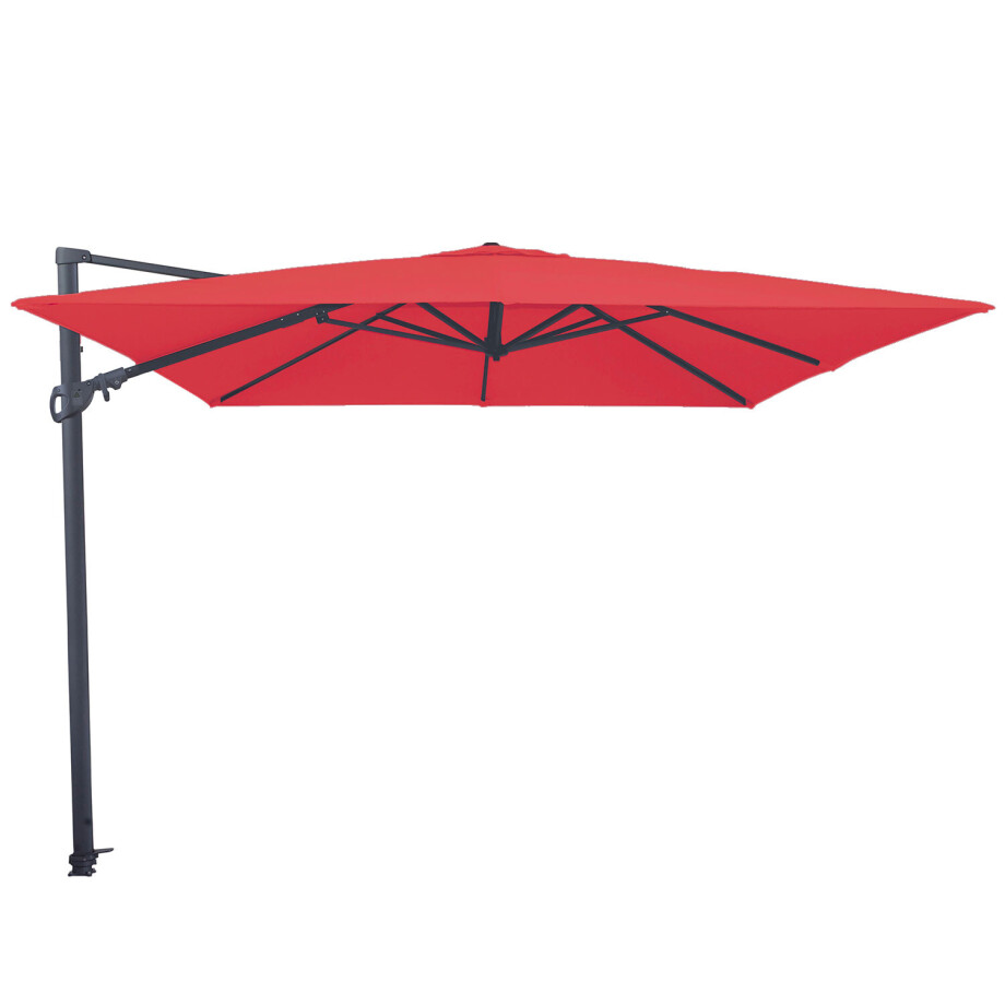 Vrijhangende zweefparasol Monaco Flex III 300x300 (brick red) afbeelding 