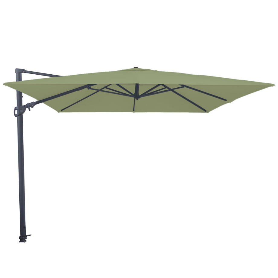 Vrijhangende zweefparasol Monaco Flex III 300x300 (sage green) afbeelding 