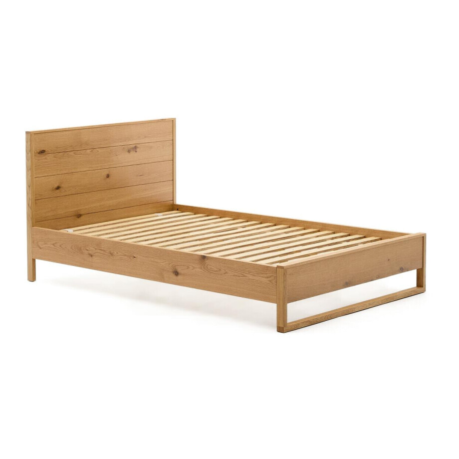 Kave Home Bed 'Alguema' Eiken, 90 x 200cm afbeelding 