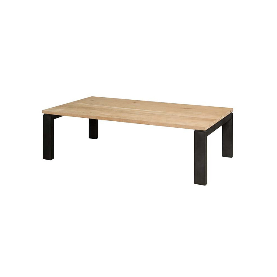 Tower Living Salontafel 'Lido' Eiken en metaal, 135 x 70cm Tower Living Salontafel 'Lido' Eiken en metaal, 135 x 70cm afbeelding 1