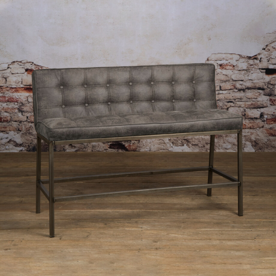 Tower Living Barbank 'Vasco' 110cm, kleur Grijs (zithoogte 67cm) Tower Living Barbank 'Vasco' 110cm, kleur Grijs (zithoogte 67cm) afbeelding 1