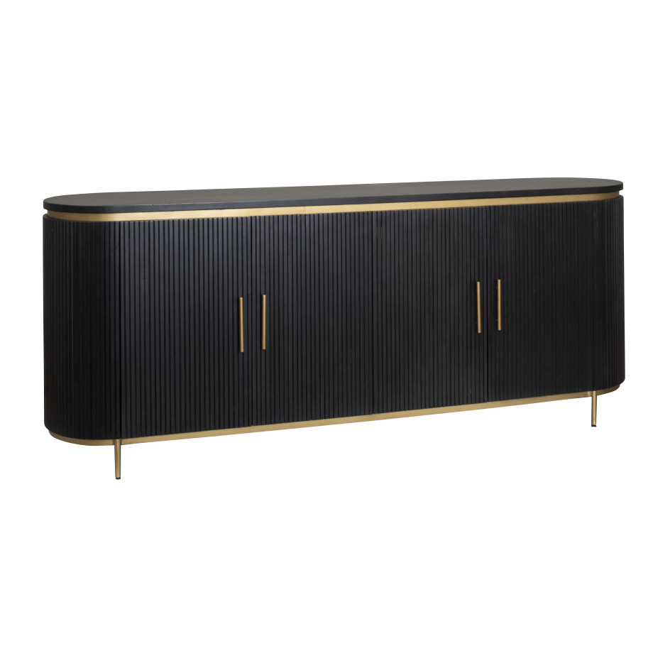 Tower Living Dressoir 'Rivello' Mangohout, 210cm Tower Living Dressoir 'Rivello' Mangohout, 210cm afbeelding