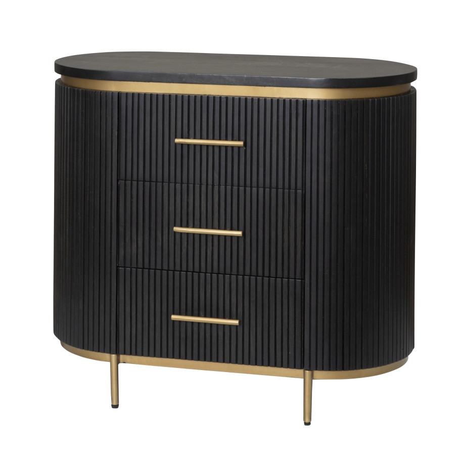 Tower Living Ladekast 'Rivello' Mangohout, 80 x 90cm afbeelding 