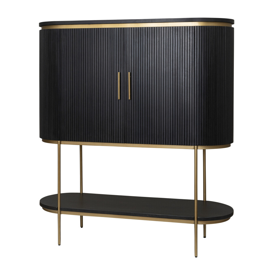 Tower Living Wijnkast 'Rivello' Mangohout, 150 x 135cm Tower Living Wijnkast 'Rivello' Mangohout, 150 x 135cm afbeelding