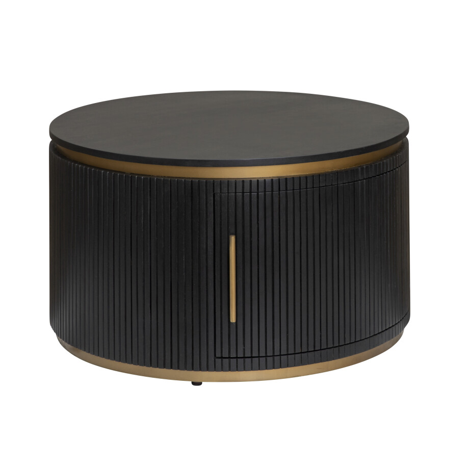 Tower Living Ronde Salontafel 'Rivello' Mangohout, 80cm Tower Living Ronde Salontafel 'Rivello' Mangohout, 80cm afbeelding