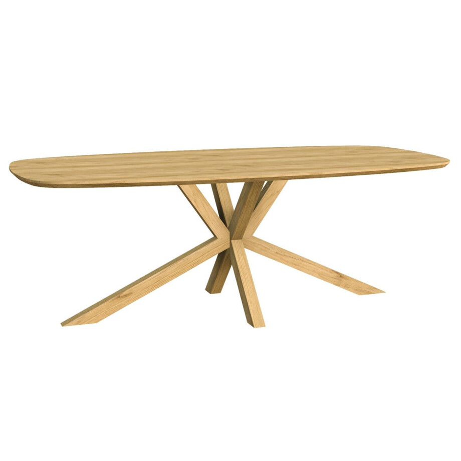 Tower Living Eettafel 'Crotone' Acaciahout, 200 x 110cm Tower Living Eettafel 'Crotone' Acaciahout, 200 x 110cm afbeelding