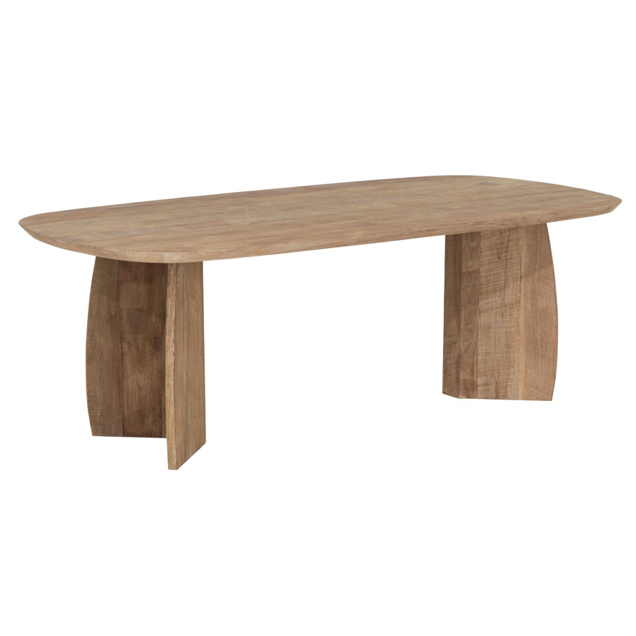 DTP Home Deens Ovale Eettafel 'Nova' Teakhout, 220 x 110cm afbeelding 