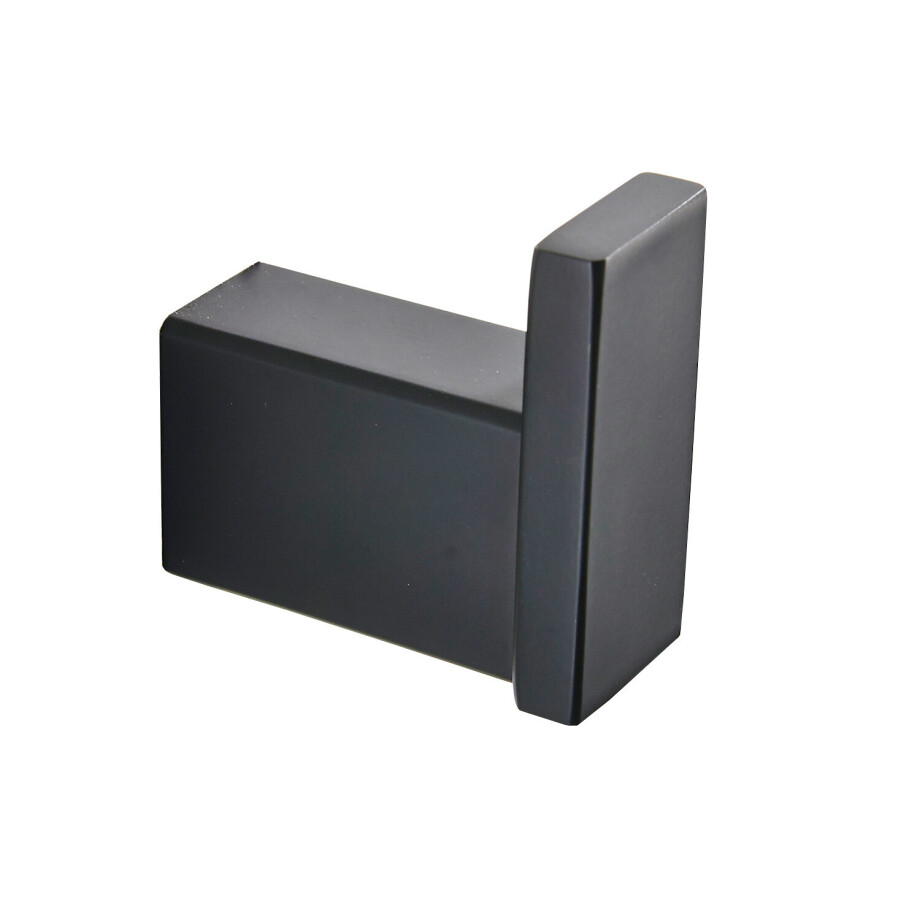 XIVADA Handdoekhaak Noto - Met schroefset - Rvs - Zwart - 1 stuk afbeelding 1