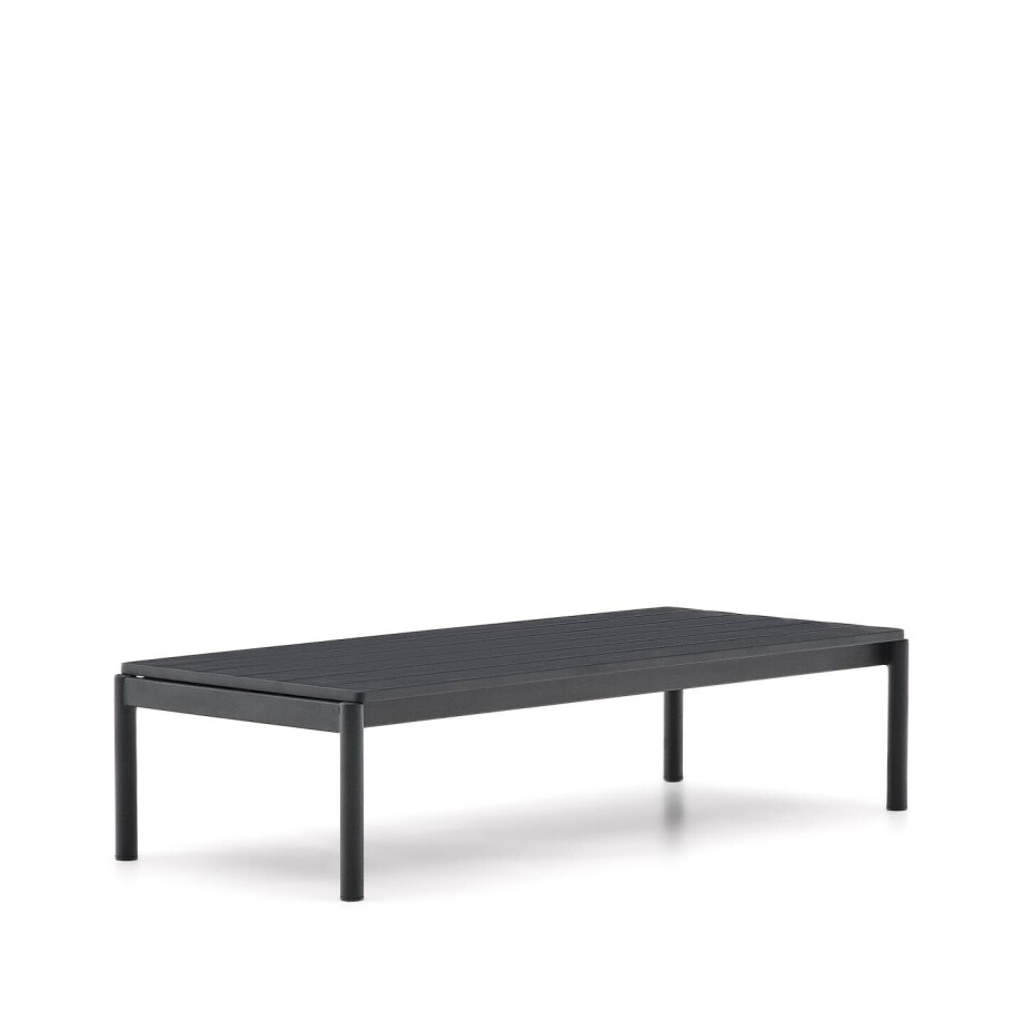 Kave Home Outdoor Salontafel 'Sorells' 149 x 63cm, kleur Donkergrijs Kave Home Outdoor Salontafel 'Sorells' 149 x 63cm, kleur Donkergrijs afbeelding 1