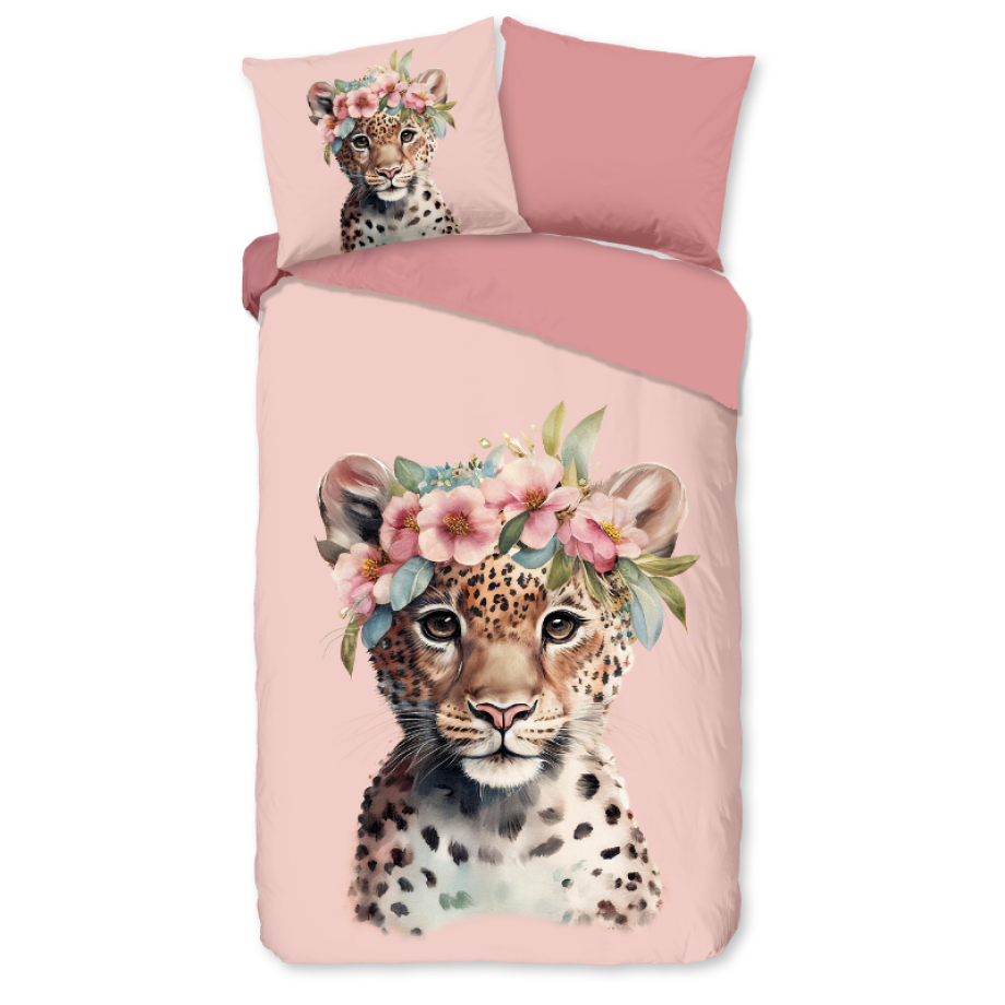 Dekbedovertrek Katoen-Flanel - Kiran - Eenpersoons (140x200 Cm) - Meerkleurig & Roze Flanel Katoen - Dieren & Natuur & Bloemen - Good Morning - Dekbed-Discounter.nl Dekbedovertrek Katoen-Flanel - Kiran - Eenpersoons (140x200 Cm) - Meerkleurig & Roze Flanel Katoen - Dieren & Natuur & Bloemen - Good Morning - Dekbed-Discounter.nl afbeelding 1