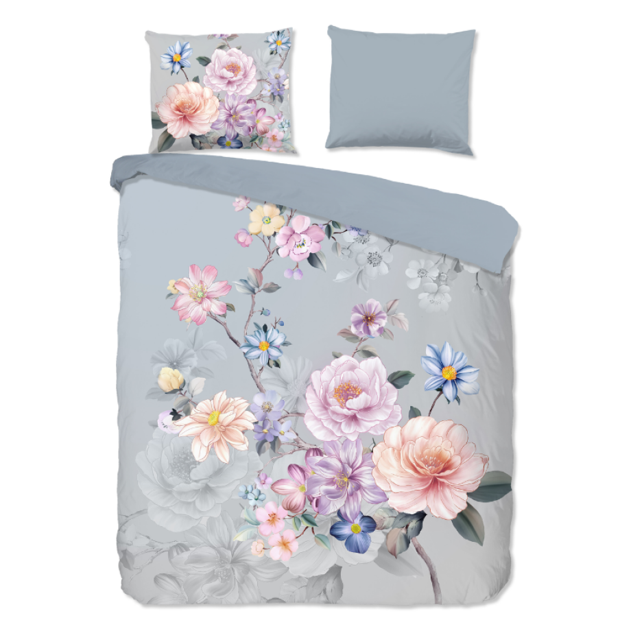 Dekbedovertrek Katoen-Flanel - Elena - Eenpersoons (140x200 Cm) - Meerkleurig & Blauw Flanel Katoen - Natuur & Bloemen - Good Morning - Dekbed-Discounter.nl Dekbedovertrek Katoen-Flanel - Elena - Eenpersoons (140x200 Cm) - Meerkleurig & Blauw Flanel Katoen - Natuur & Bloemen - Good Morning - Dekbed-Discounter.nl afbeelding 1