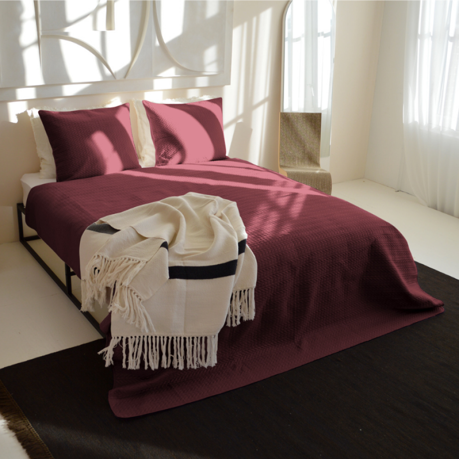 Bedsprei Rope - Rood - Xcm Van Zydante Home Microvezel - Dekbed-Discounter.nl Bedsprei Rope - Rood - Xcm Van Zydante Home Microvezel - Dekbed-Discounter.nl afbeelding 1