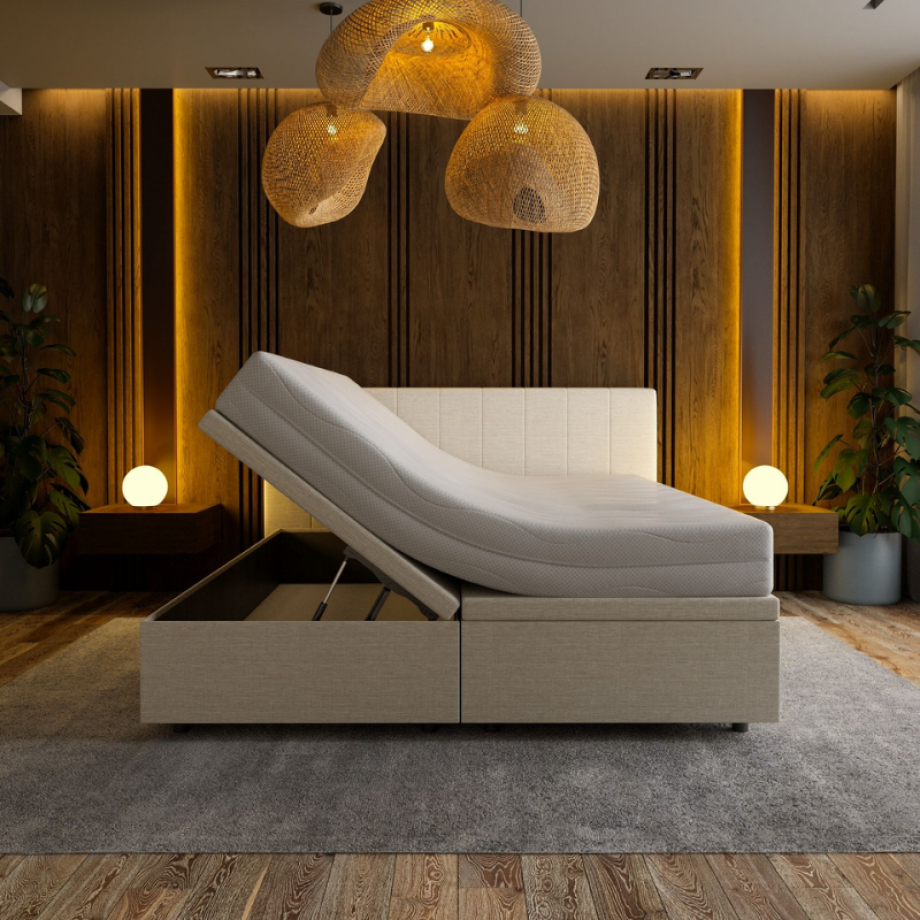 Boxspring Met Opbergruimte Hotel Prestige - Beige - Dekbed-Discounter.nl Boxspring Met Opbergruimte Hotel Prestige - Beige - Dekbed-Discounter.nl afbeelding 1