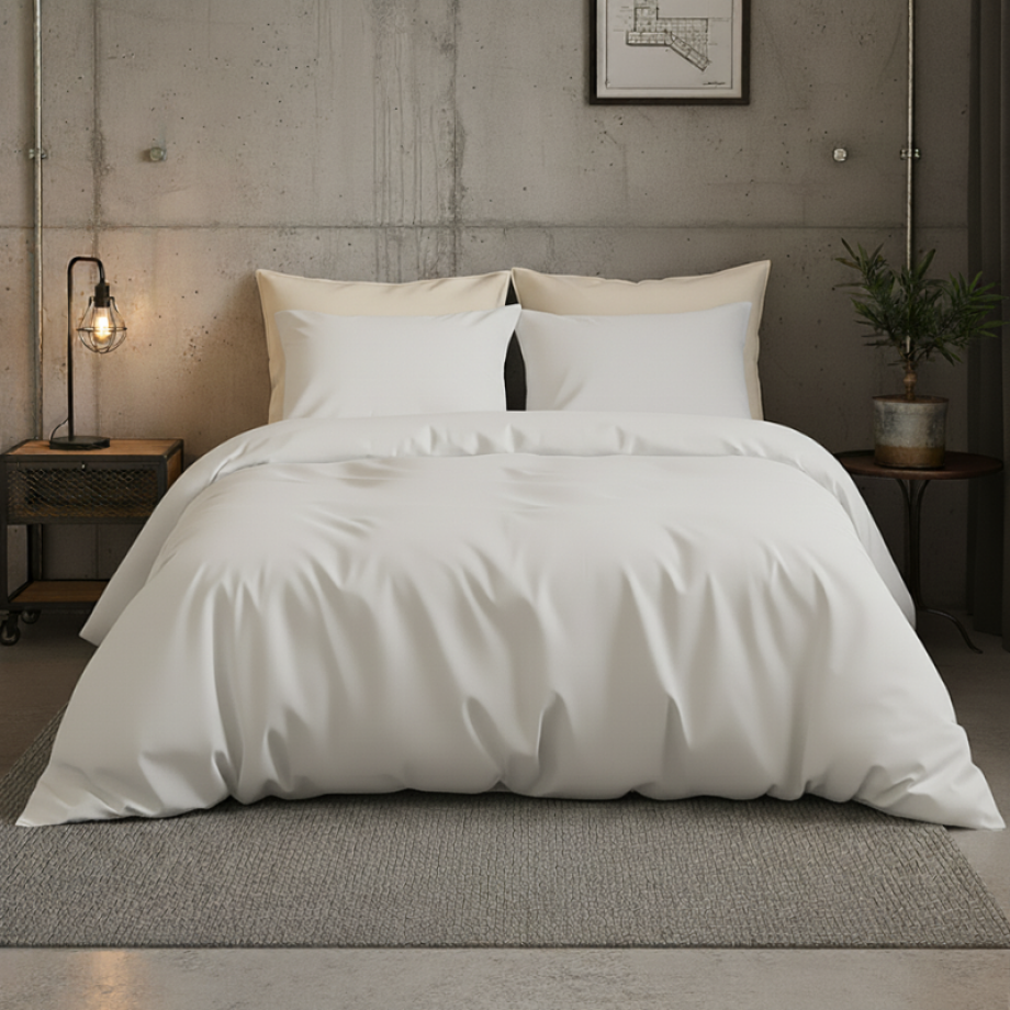 Dekbedovertrek Katoen Satijn Uni - Wit - Lits-Jumeaux XL (260x200 Cm) - Wit Katoen-satijn - Effen - Presence - Dekbed-Discounter.nl Dekbedovertrek Katoen Satijn Uni - Wit - Lits-Jumeaux XL (260x200 Cm) - Wit Katoen-satijn - Effen - Presence - Dekbed-Discounter.nl afbeelding 1