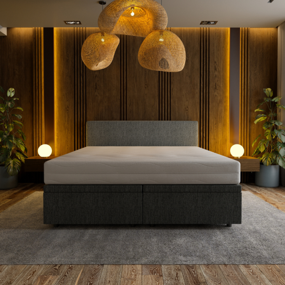 Boxspring Met Opbergruimte Hotel Essence - Antraciet - Dekbed-Discounter.nl Boxspring Met Opbergruimte Hotel Essence - Antraciet - Dekbed-Discounter.nl afbeelding 1