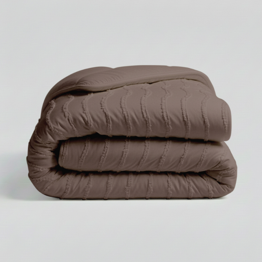 1+1 Gratis Wasbaar Easy Dekbed Zonder Overtrek - Zonder Overtrek - Japandi Waves - Bruin - Dekbed-Discounter.nl 1+1 Gratis Wasbaar Easy Dekbed Zonder Overtrek - Zonder Overtrek - Japandi Waves - Bruin - Dekbed-Discounter.nl afbeelding 1