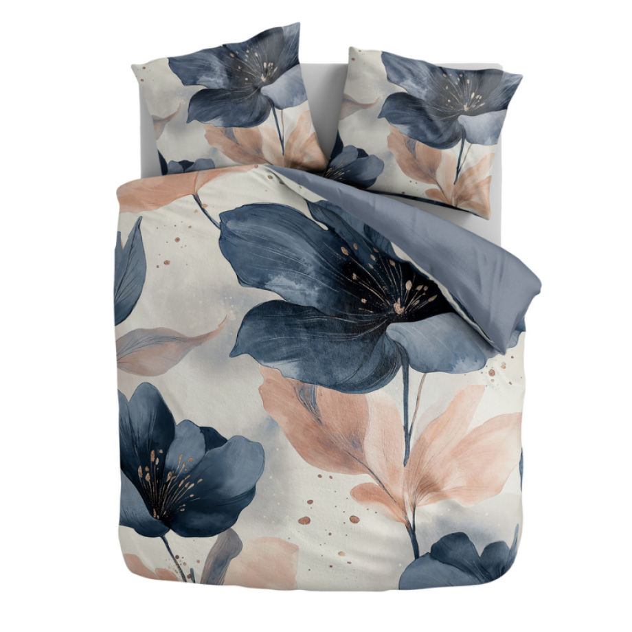 Dekbedovertrek Percale-Katoen Verkoelend - Coral Bloom - Lits-Jumeaux XL (260x200 Cm) - Blauw & Wit Percale Katoen - Effen - Presence - Dekbed-Discounter.nl Dekbedovertrek Percale-Katoen Verkoelend - Coral Bloom - Lits-Jumeaux XL (260x200 Cm) - Blauw & Wit Percale Katoen - Effen - Presence - Dekbed-Discounter.nl afbeelding 1