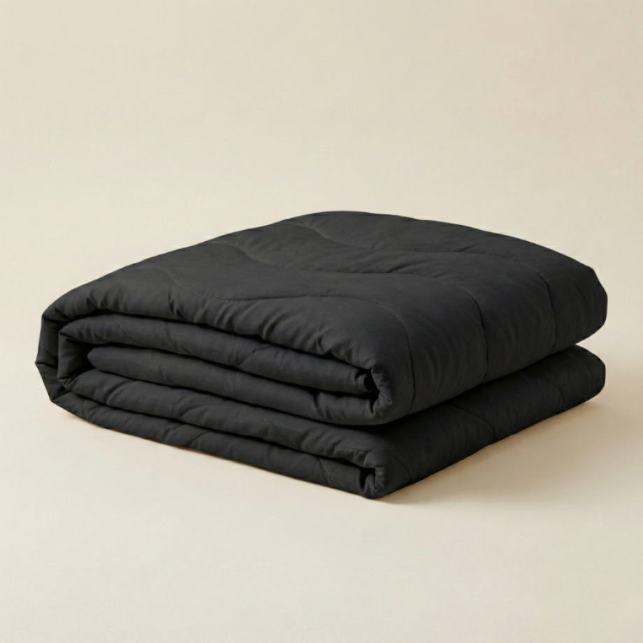 1+1 Gratis Wasbaar Easy Dekbed Zonder Overtrek - Zonder Overtrek Wave Uni - Zwart - Dekbed-Discounter.nl 1+1 Gratis Wasbaar Easy Dekbed Zonder Overtrek - Zonder Overtrek Wave Uni - Zwart - Dekbed-Discounter.nl afbeelding