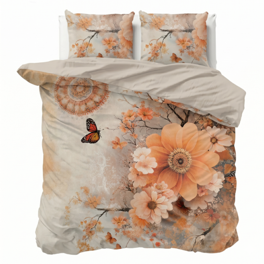 Sale: -32% | Dekbedovertrek Percale-Katoen Verkoelend - Sakura Cascade - Eenpersoons (140x200 Cm) - Oranje & Meerkleurig Percale Katoen - Effen - Presence - Dekbed-Discounter.nl Sale: -32% | Dekbedovertrek Percale-Katoen Verkoelend - Sakura Cascade - Eenpersoons (140x200 Cm) - Oranje & Meerkleurig Percale Katoen - Effen - Presence - Dekbed-Discounter.nl afbeelding 1
