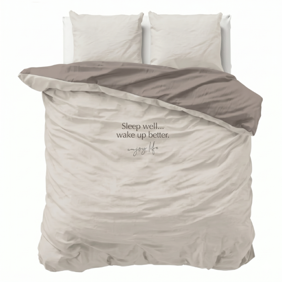 Dekbedovertrek Percale-Katoen Verkoelend - Sleep Well - Lits-Jumeaux XL (260x200 Cm) - Wit & Grijs Percale Katoen - Effen - Presence - Dekbed-Discounter.nl Dekbedovertrek Percale-Katoen Verkoelend - Sleep Well - Lits-Jumeaux XL (260x200 Cm) - Wit & Grijs Percale Katoen - Effen - Presence - Dekbed-Discounter.nl afbeelding 1