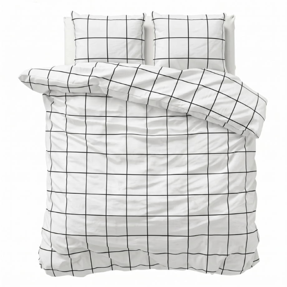 Sale: -32% | Dekbedovertrek Percale-Katoen Verkoelend - Squared Wit - Eenpersoons (140x200 Cm) - Wit Percale Katoen - Effen - Presence - Dekbed-Discounter.nl Sale: -32% | Dekbedovertrek Percale-Katoen Verkoelend - Squared Wit - Eenpersoons (140x200 Cm) - Wit Percale Katoen - Effen - Presence - Dekbed-Discounter.nl afbeelding 1