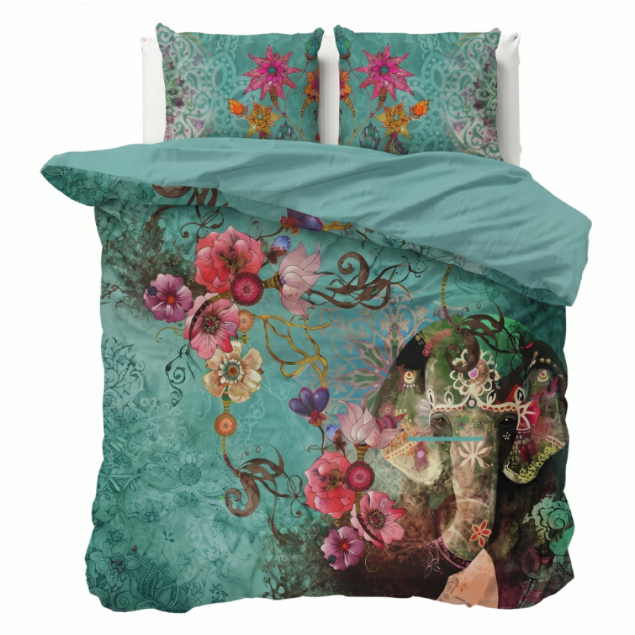 Dekbedovertrek Percale-Katoen Verkoelend - Elephant Boheima - Lits-Jumeaux XL (260x200 Cm) - Meerkleurig Percale Katoen - Effen - Presence - Dekbed-Discounter.nl Dekbedovertrek Percale-Katoen Verkoelend - Elephant Boheima - Lits-Jumeaux XL (260x200 Cm) - Meerkleurig Percale Katoen - Effen - Presence - Dekbed-Discounter.nl afbeelding 1
