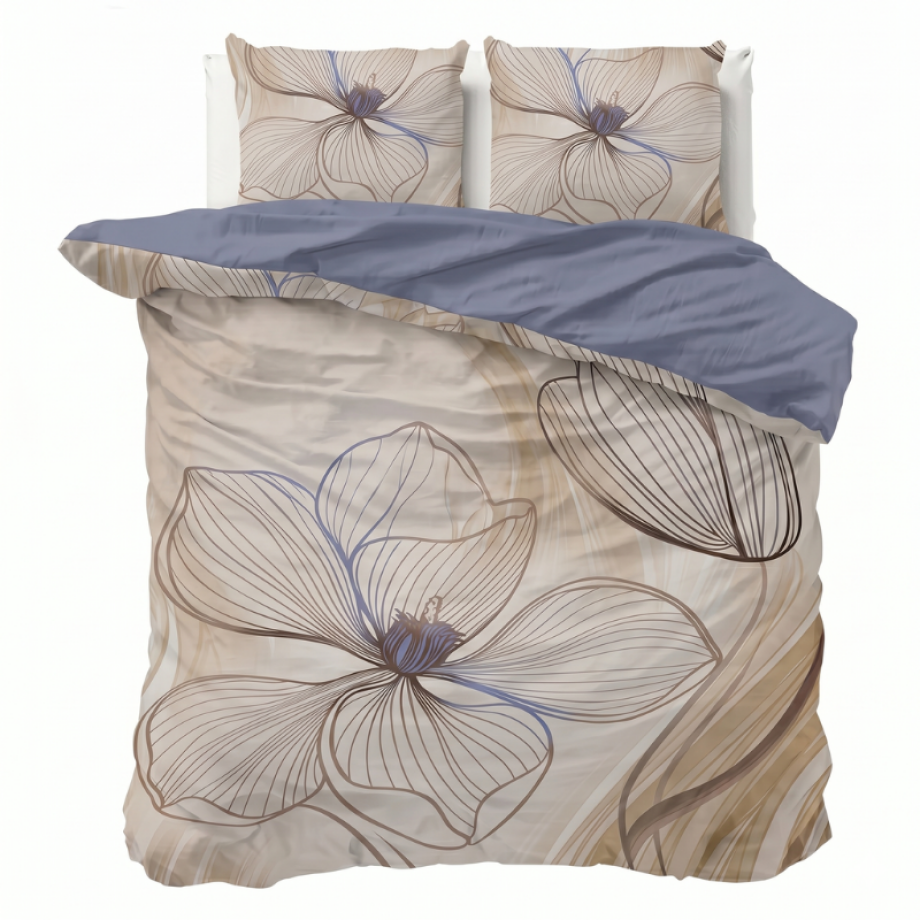 Dekbedovertrek Percale-Katoen Verkoelend - Floral Dance - Tweepersoons (200x200 Cm) - Wit & Blauw Percale Katoen - Effen - Presence - Dekbed-Discounter.nl Dekbedovertrek Percale-Katoen Verkoelend - Floral Dance - Tweepersoons (200x200 Cm) - Wit & Blauw Percale Katoen - Effen - Presence - Dekbed-Discounter.nl afbeelding