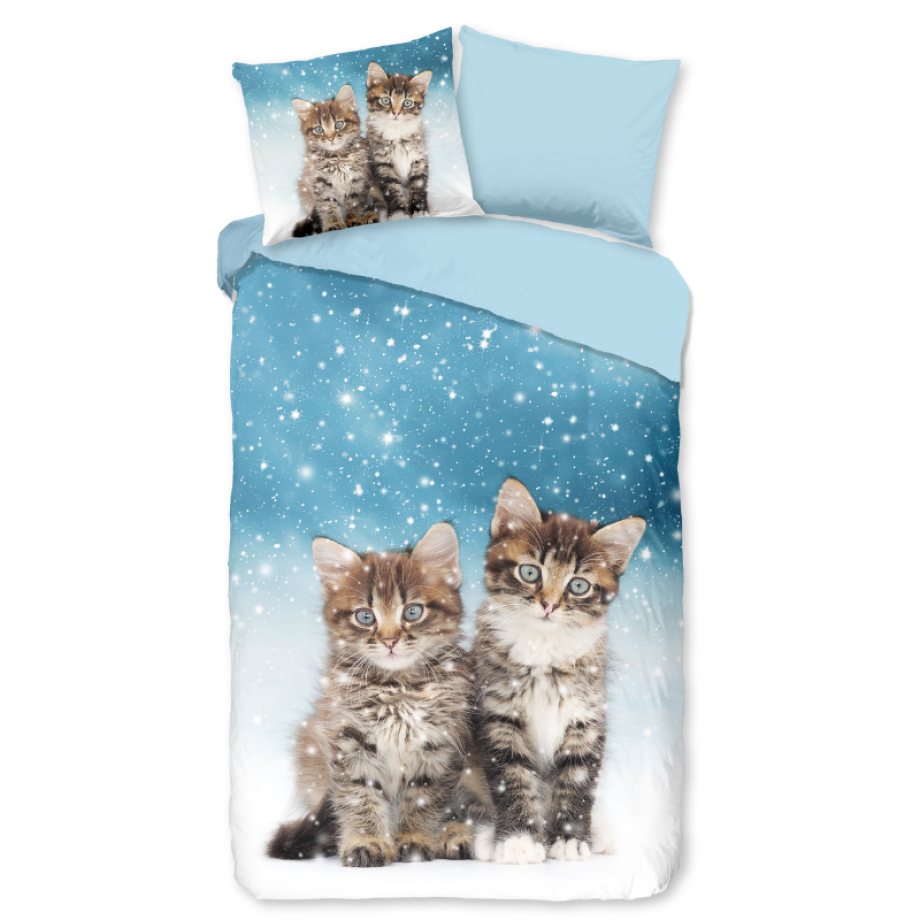 Dekbedovertrek Katoen-Flanel - Family - Eenpersoons (140x200 Cm) - Meerkleurig & Wit & Blauw Flanel Katoen - Dieren & Stippen & Natuur - Good Morning - Dekbed-Discounter.nl Dekbedovertrek Katoen-Flanel - Family - Eenpersoons (140x200 Cm) - Meerkleurig & Wit & Blauw Flanel Katoen - Dieren & Stippen & Natuur - Good Morning - Dekbed-Discounter.nl afbeelding 1