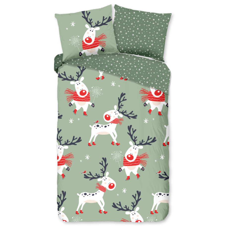 Dekbedovertrek Katoen-Flanel - Dinde - Eenpersoons (140x200 Cm) - Meerkleurig & Groen Flanel Katoen - Dieren & Stippen & Natuur - Good Morning - Dekbed-Discounter.nl Dekbedovertrek Katoen-Flanel - Dinde - Eenpersoons (140x200 Cm) - Meerkleurig & Groen Flanel Katoen - Dieren & Stippen & Natuur - Good Morning - Dekbed-Discounter.nl afbeelding 1