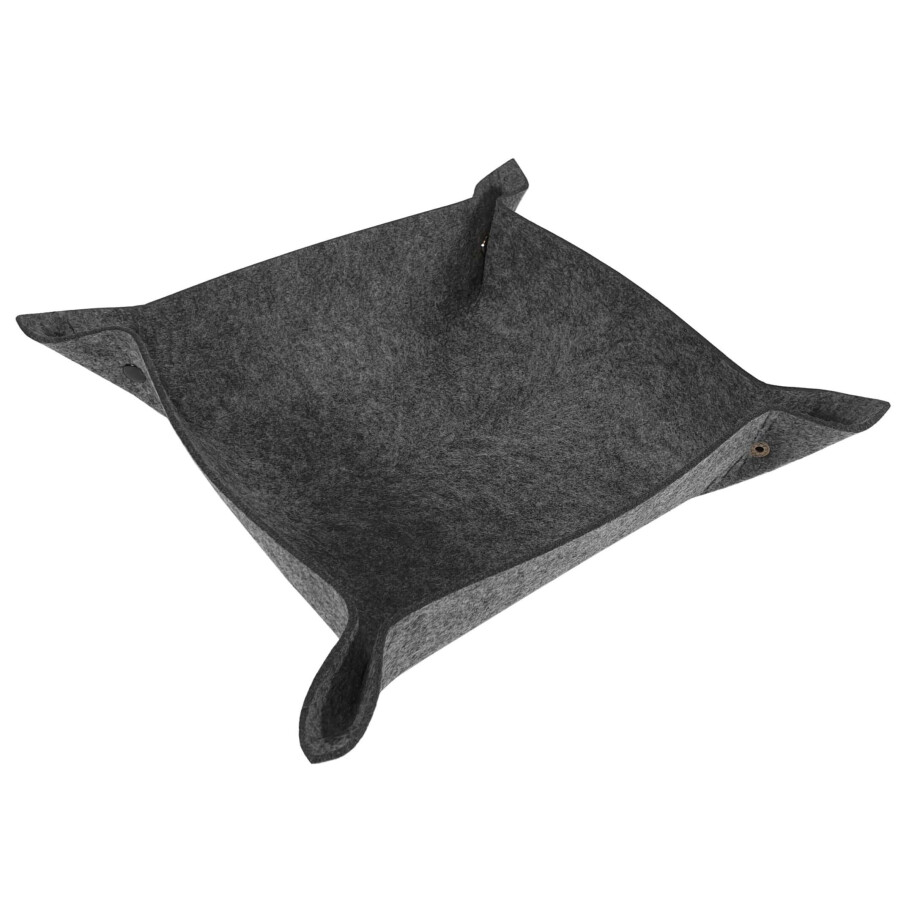 QUVIO Sleutelbak - Vilten - 30 x 30 x 8 cm afbeelding 1