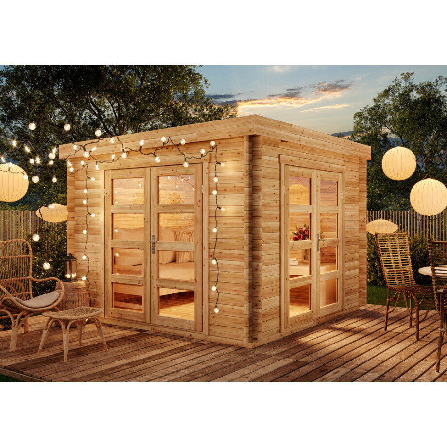B-Ware tuinhuis Paloma Beach - antraciet B-Ware tuinhuis Paloma Beach - antraciet afbeelding 1