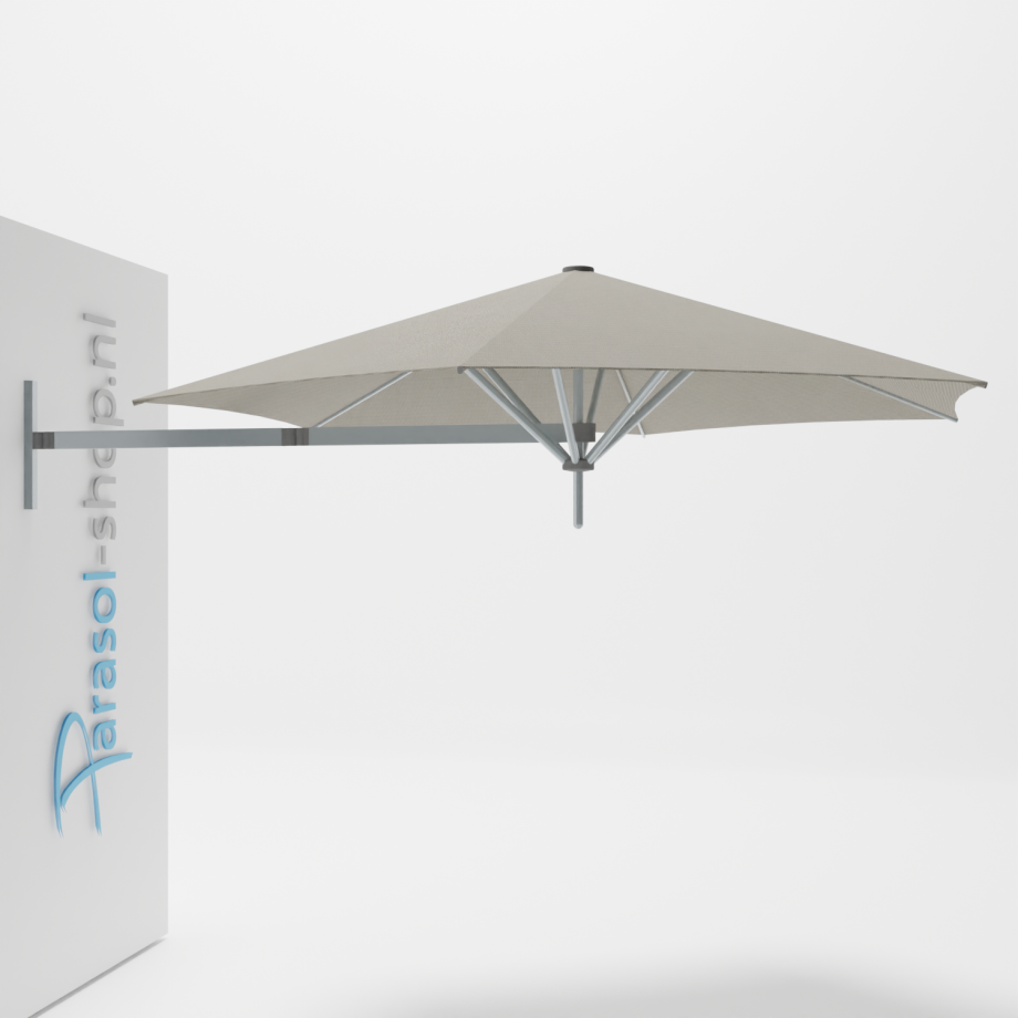 Paraflex muurparasol 270cm Classic arm (Grey) set Paraflex muurparasol 270cm Classic arm (Grey) set afbeelding