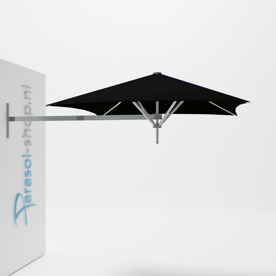 Paraflex muurparasol 200x200cm Neo arm   (Black) afbeelding 