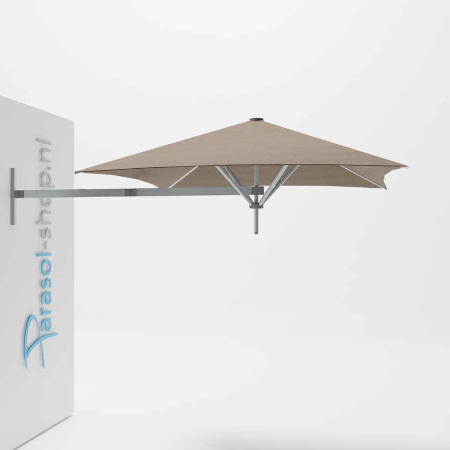 Paraflex muurparasol 200x200cm Neo arm   (Taupe) afbeelding 