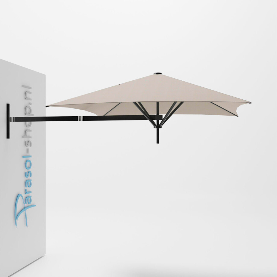 Paraflex muurparasol 200x200cm zwarte Neo arm   (Lin) afbeelding 