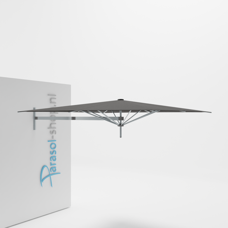 Paraflex muurparasol 230x230cm Neo arm (Black) Paraflex muurparasol 230x230cm Neo arm (Black) afbeelding