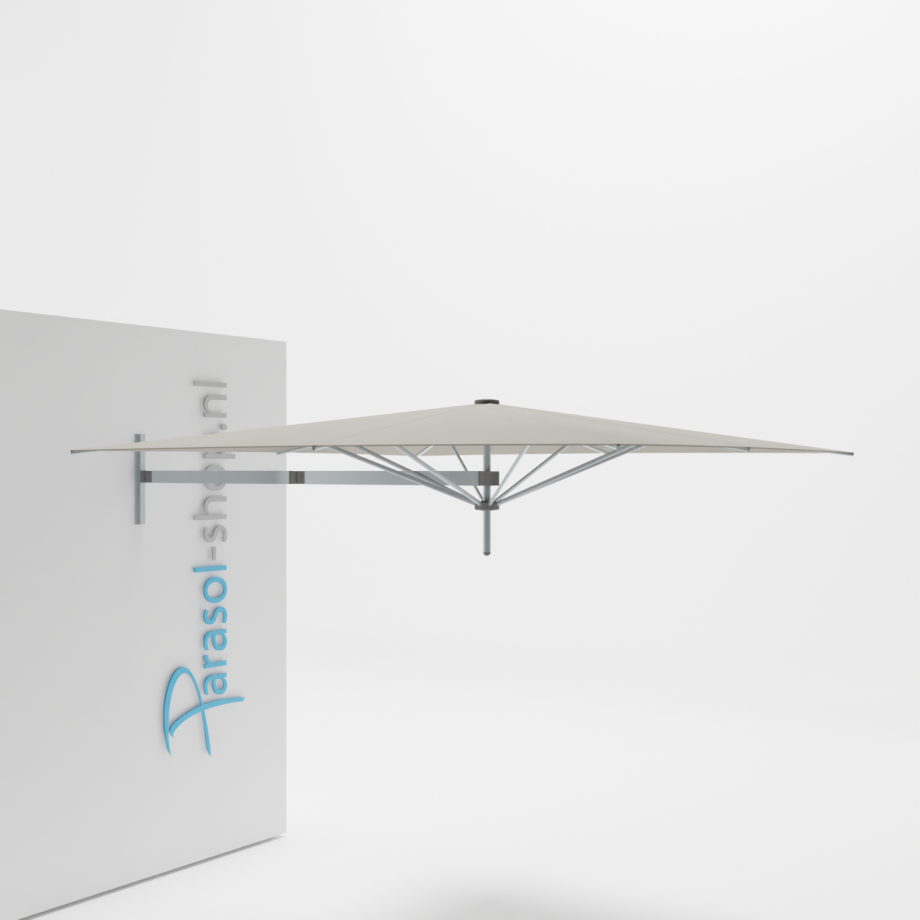 Paraflex muurparasol 230x230cm Neo arm (Grey) Paraflex muurparasol 230x230cm Neo arm (Grey) afbeelding