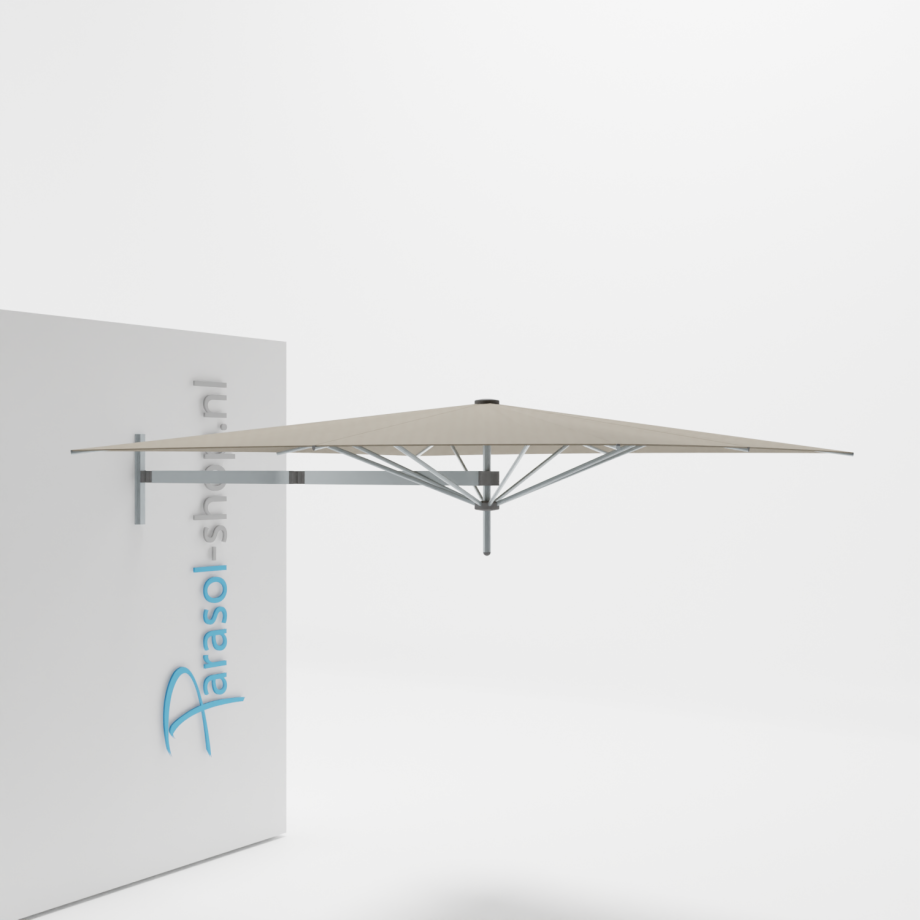 Paraflex muurparasol 230x230cm Neo arm   (Taupe) afbeelding 